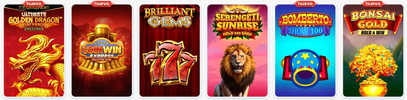 Juegos de tragamonedas y slots online en Cazimbo Casino